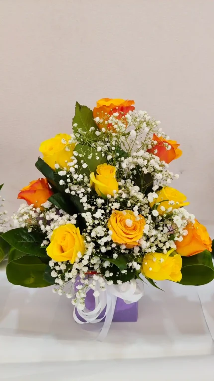 3 Mix fresh flower purple Rose